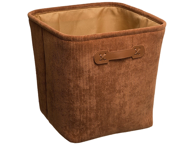 Boîte de rangement CORDUROY terracotta