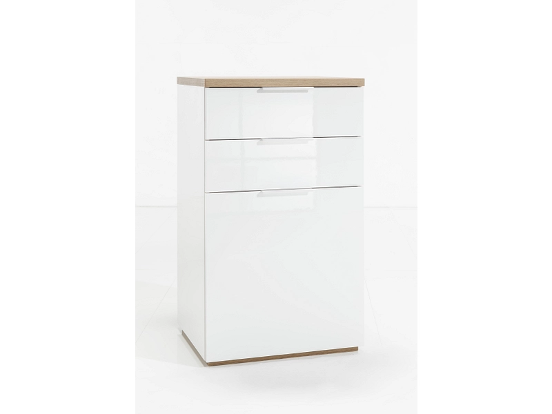 Kommode MUNDI 2 Türen 2 Schubladen 50x60x102.3cm weiss