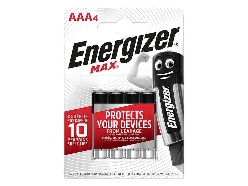 Piles ENERGIZER Max AAA 4 pièces