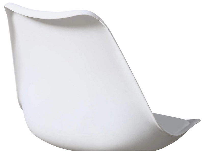 Chaise ERIS II cuir synthétique blanc