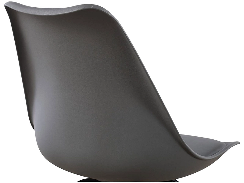 Chaise ERIS II cuir synthétique gris