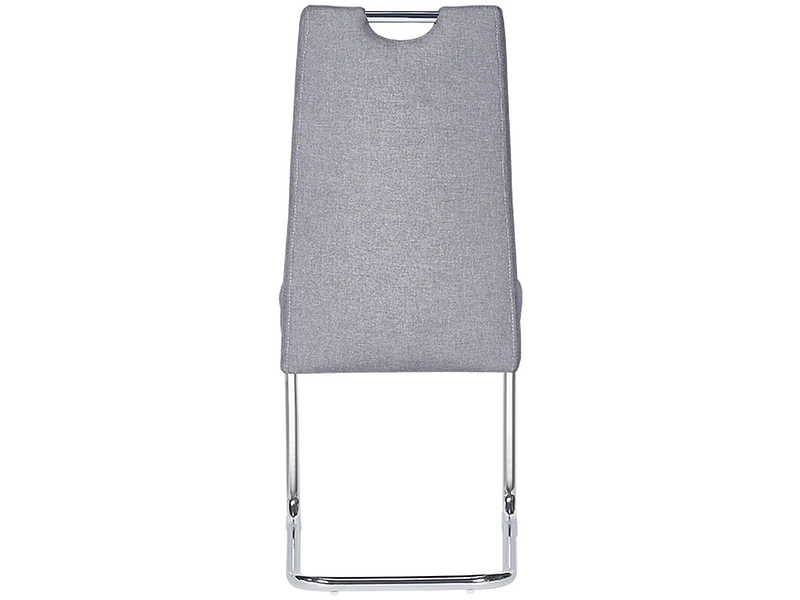 Chaise FLORI tissu gris clair