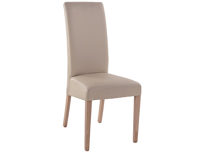 Chaise BOSTON cuir synthétique beige