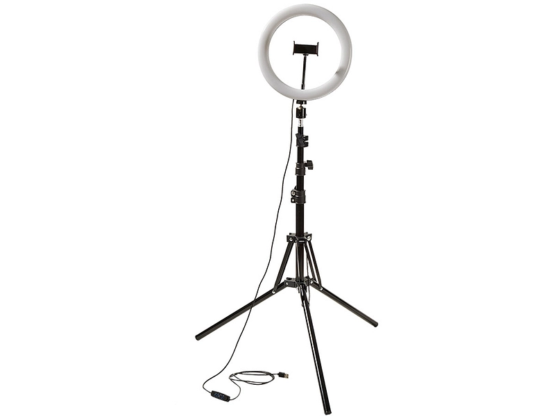 WI-LIGHT Treppiede selfie stick nero