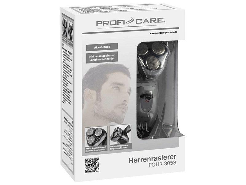 Rasierapparat für Männer Dynamicflex: Aufsatz in 8 Richtungen beweglich PROFICARE PC-HR 3053