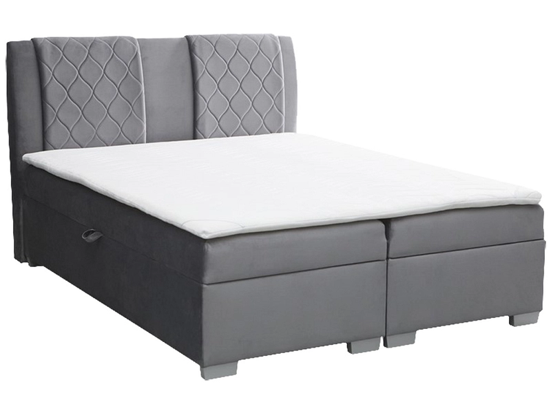 Boxspring FAUST gris anthracite