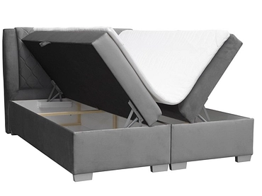 Boxspringbett FAUST grau anthrazit