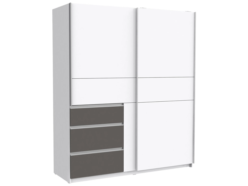 Armoire portes coulissantes RAY blanc