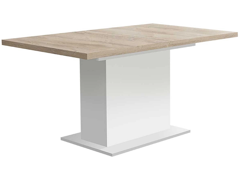 Tisch ausziehbar ELARA 160-200x90x76.6cm weiss