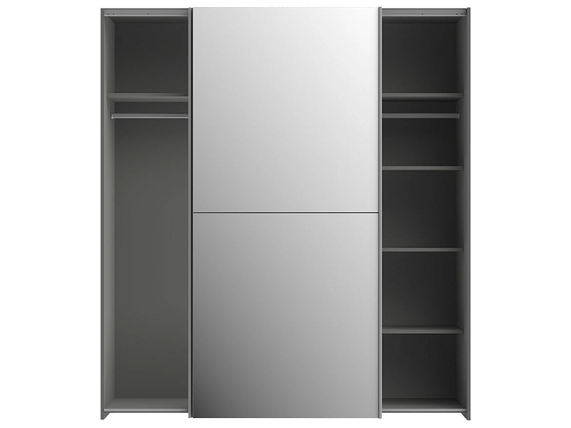 Armoire portes coulissantes GENEVE anthracite