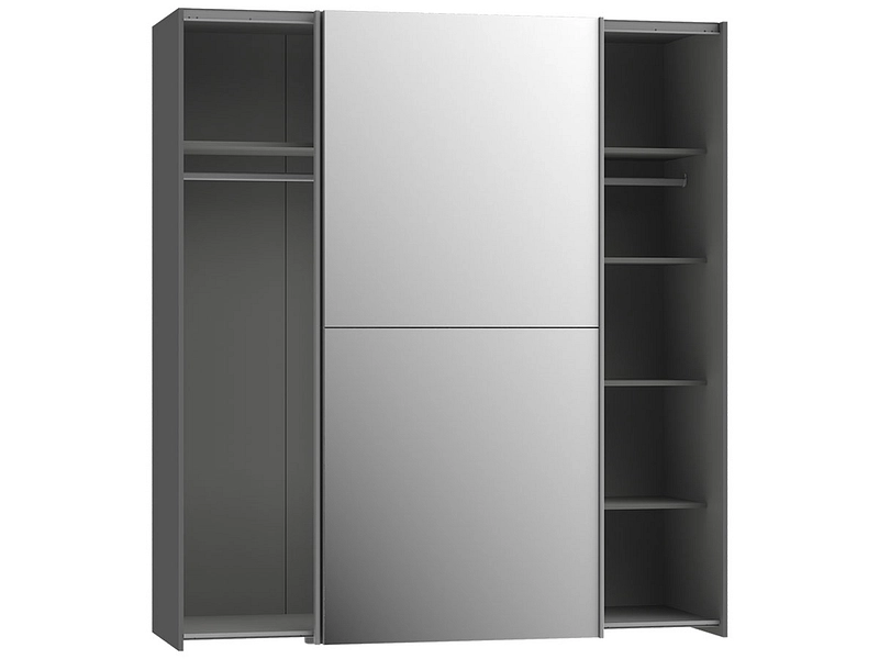 Armoire portes coulissantes GENEVE anthracite