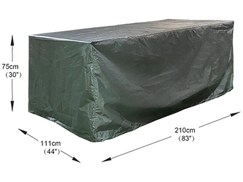 Housse de protection table de jardin COVER TABLE 210CM gris