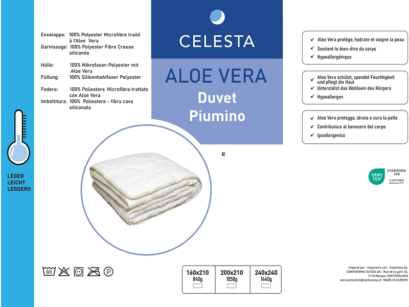 Duvet ALOE VERA