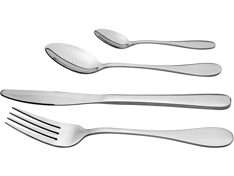 Besteck-Set MONA 24-teilig silberfarben