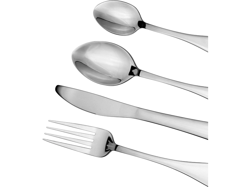 Besteck-Set MONA 24-teilig silberfarben