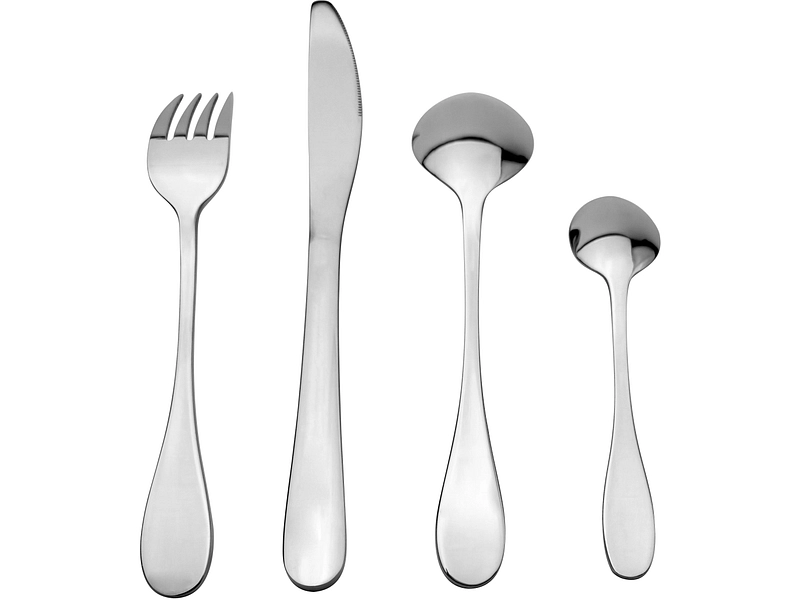 Besteck-Set MONA 24-teilig silberfarben