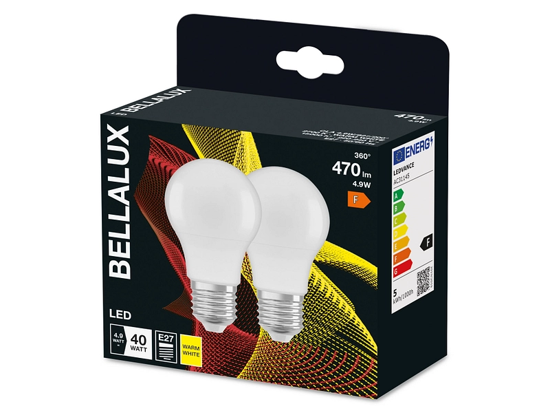Pack 2 Glühbirnen LED BELLALUX E27