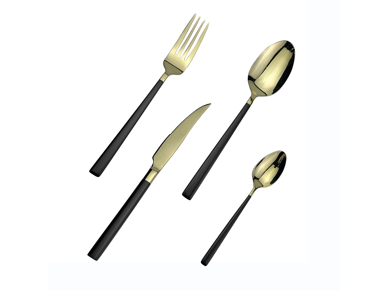 Set di posate NANTAI 24 pezzi nero
