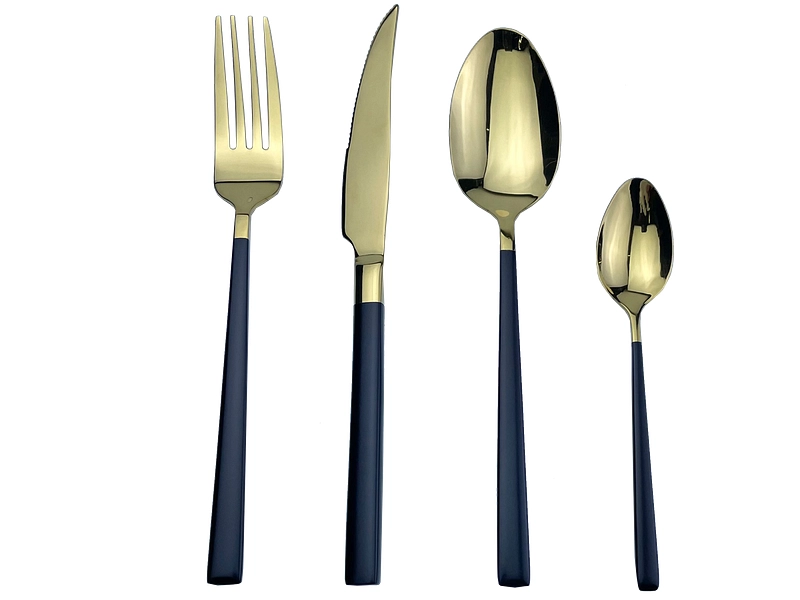 Set di posate NANTAI 24 pezzi nero