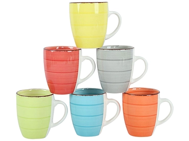 Set mugs BAITA 35cl céramique multicolore