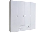 Armoire portes battantes BAKER blanc