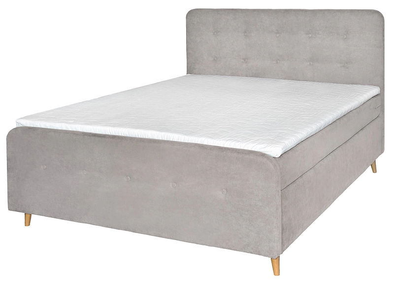 Boxspring FLIMS gris clair