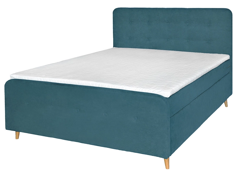 Boxspring FLIMS bleu canard