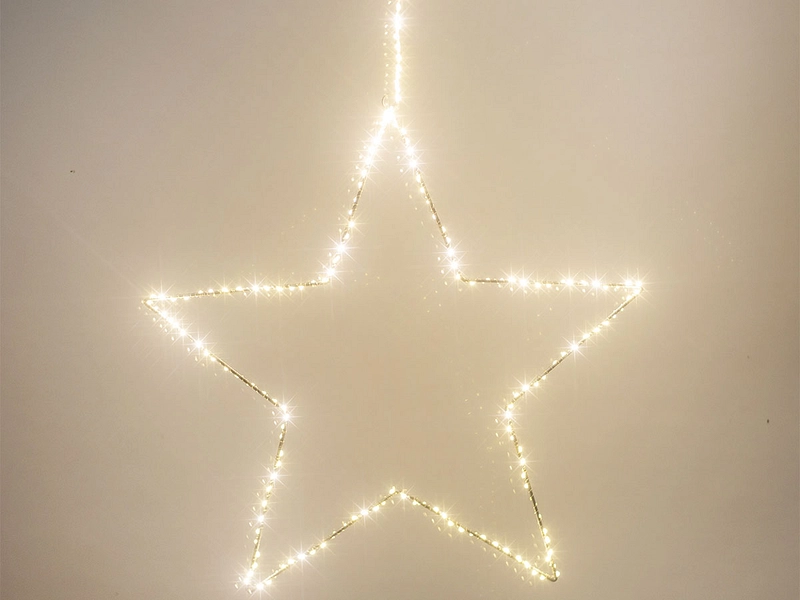 Lichtergirlande FEERIQUE XMAS Silberfarben 50cm