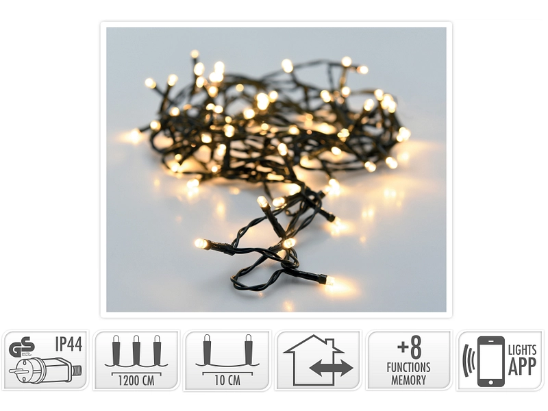 LED-Girlande NATURAL XMAS 1200cm