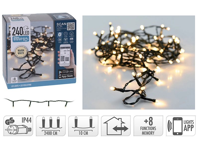 LED-Girlande NATURAL XMAS 2400cm
