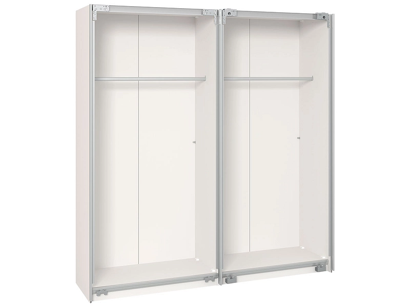 Corps armoire EVOLUTION portes battantes et coulissantes blanc crème