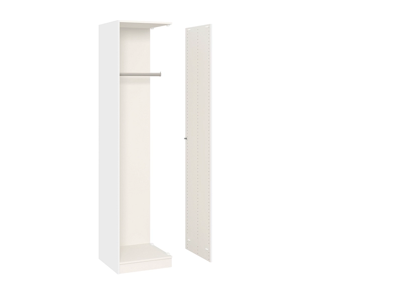 Corps armoire EVOLUTION 1 portes battantes et coulissantes blanc premium