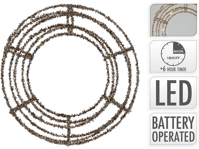 LED-Deko-Objekt LUCY goldfarben