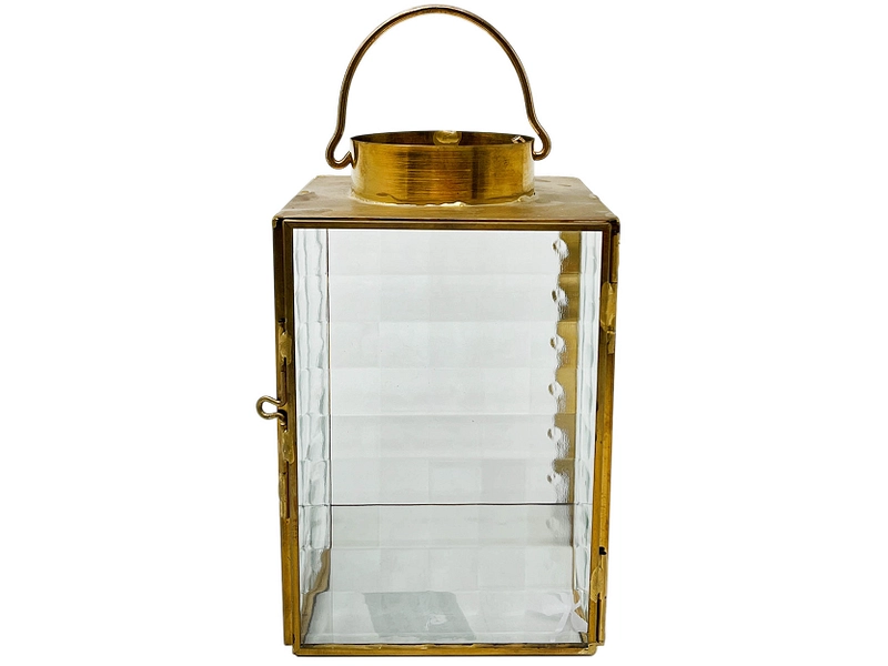 Lanterna LYDIE 10 cm x 15.5 cm Vetro dorato