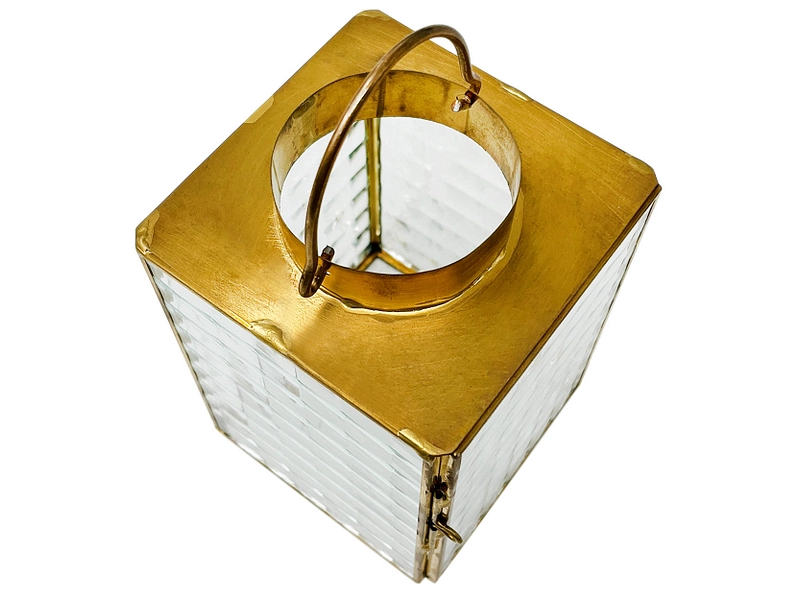 Lanterne LYDIE 10 cm x 15.5 cm Verre doré