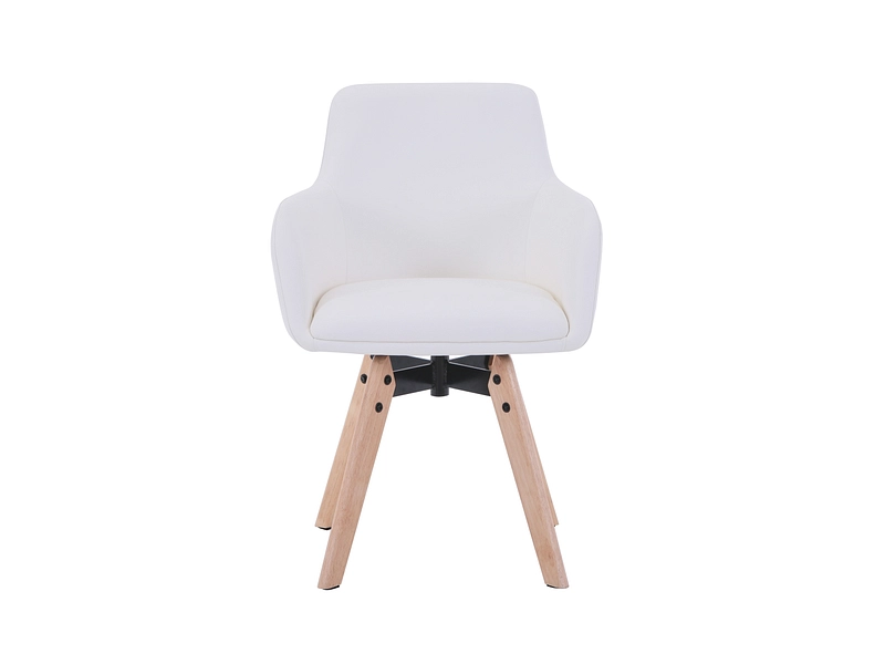 Chaise TOE II cuir synthétique blanc