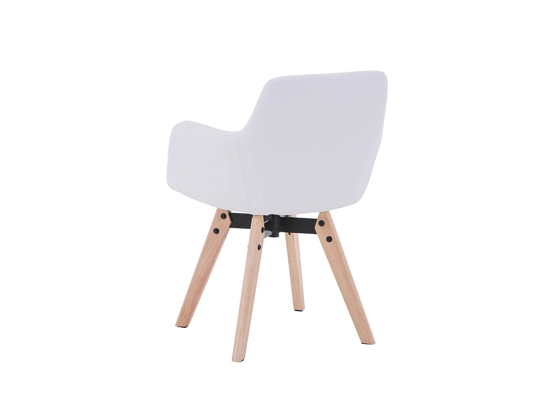 Chaise TOE II cuir synthétique blanc