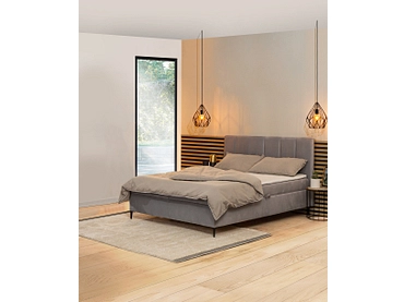 Boxspringbett ADEL grau