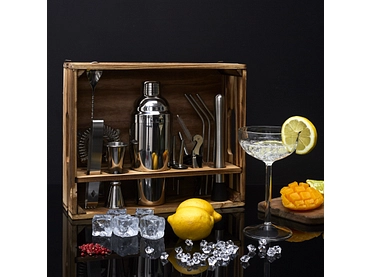 Cofanetto cocktail COMPTOIR Acciaio inossidabile argento