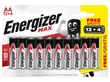 Batterien ENERGIZER Max AA 16 -teilig