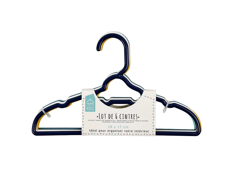 Set mit 6 Kleiderbügeln BAMBINI rosa