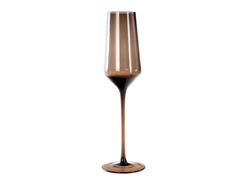 Bicchiere da champagne SYLAN 6 pezzi marrone 22 cl