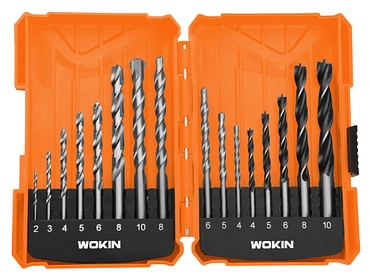 Set di punte da trapano 16 pezzi WOKIN w751816
