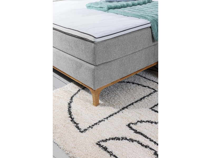 Boxspring RIGI argent