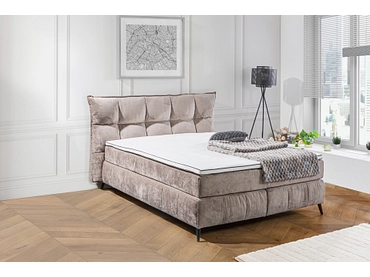 Boxspring PILA brun clair