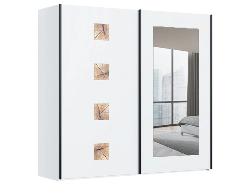 Armoire portes coulissantes SAMARA blanc