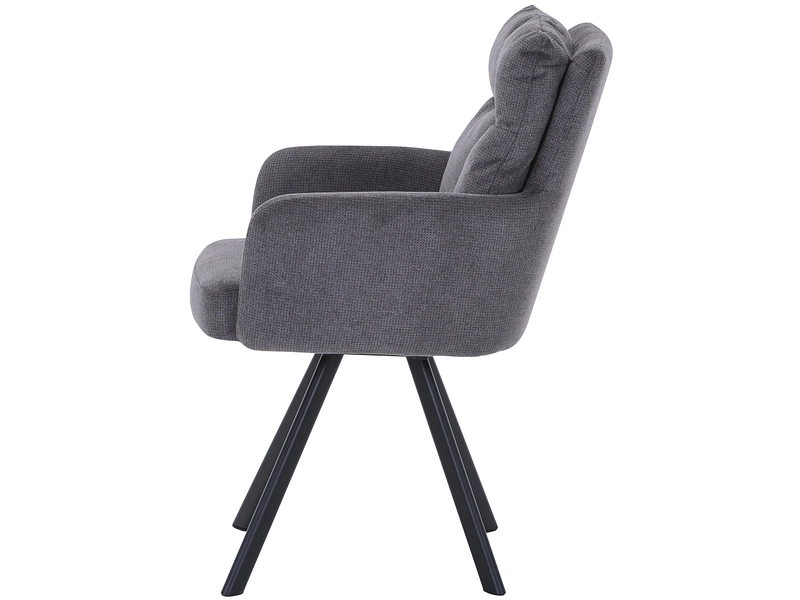Chaise COSY tissu gris