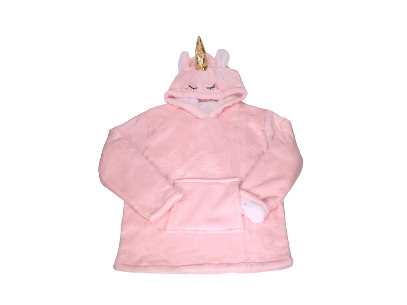 Sweatshirt mit Kapuze BAMBINI rosa