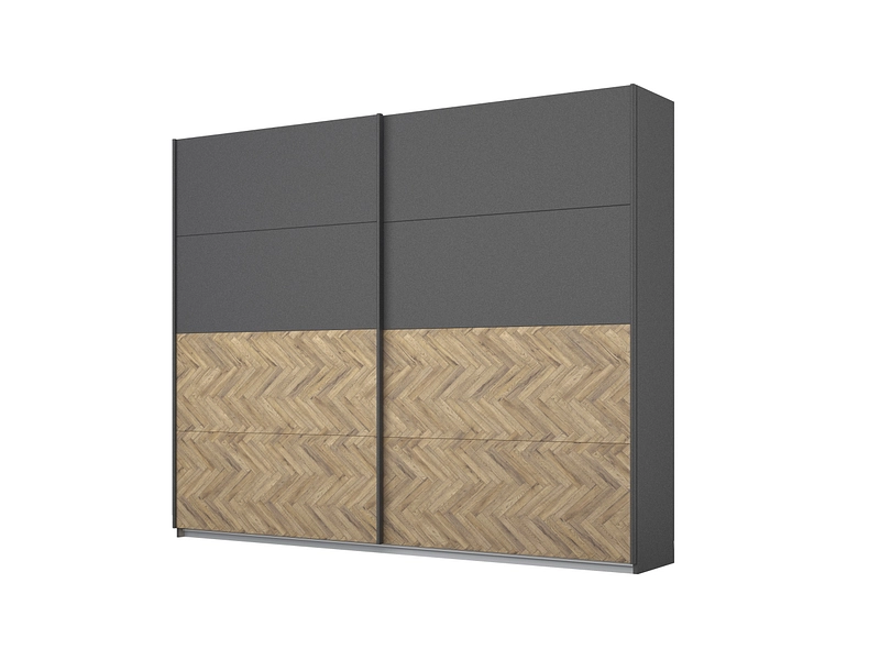 Armoire portes coulissantes SPIKE gris anthracite