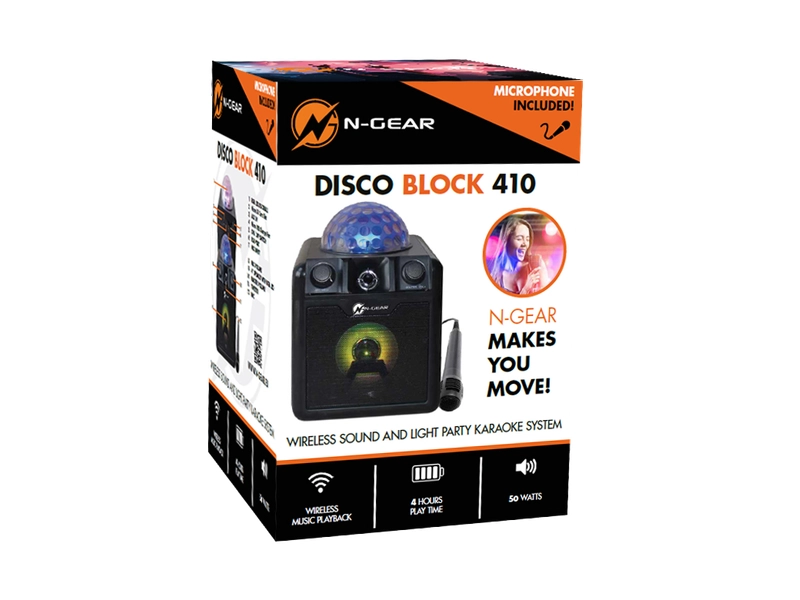 Lautsprecher N-GEAR Bluetooth Disco Block 410